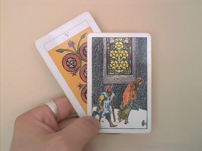 5 monet - tarot 